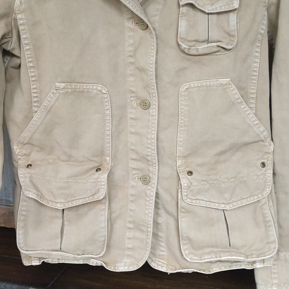Vintage Y2K J.Crew X Avant Garde Cargo Jacket - Women's Medium - Picture 3 of 7
